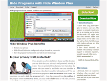 Tablet Screenshot of hide-window.com